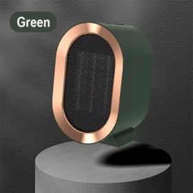 Electric Space Heater - 1200W Energy-Efficient Heater For Indoor Use. This Two-speed Portable Heater Fan Is Perfect For Offices, Providing Adjust (Option: green)